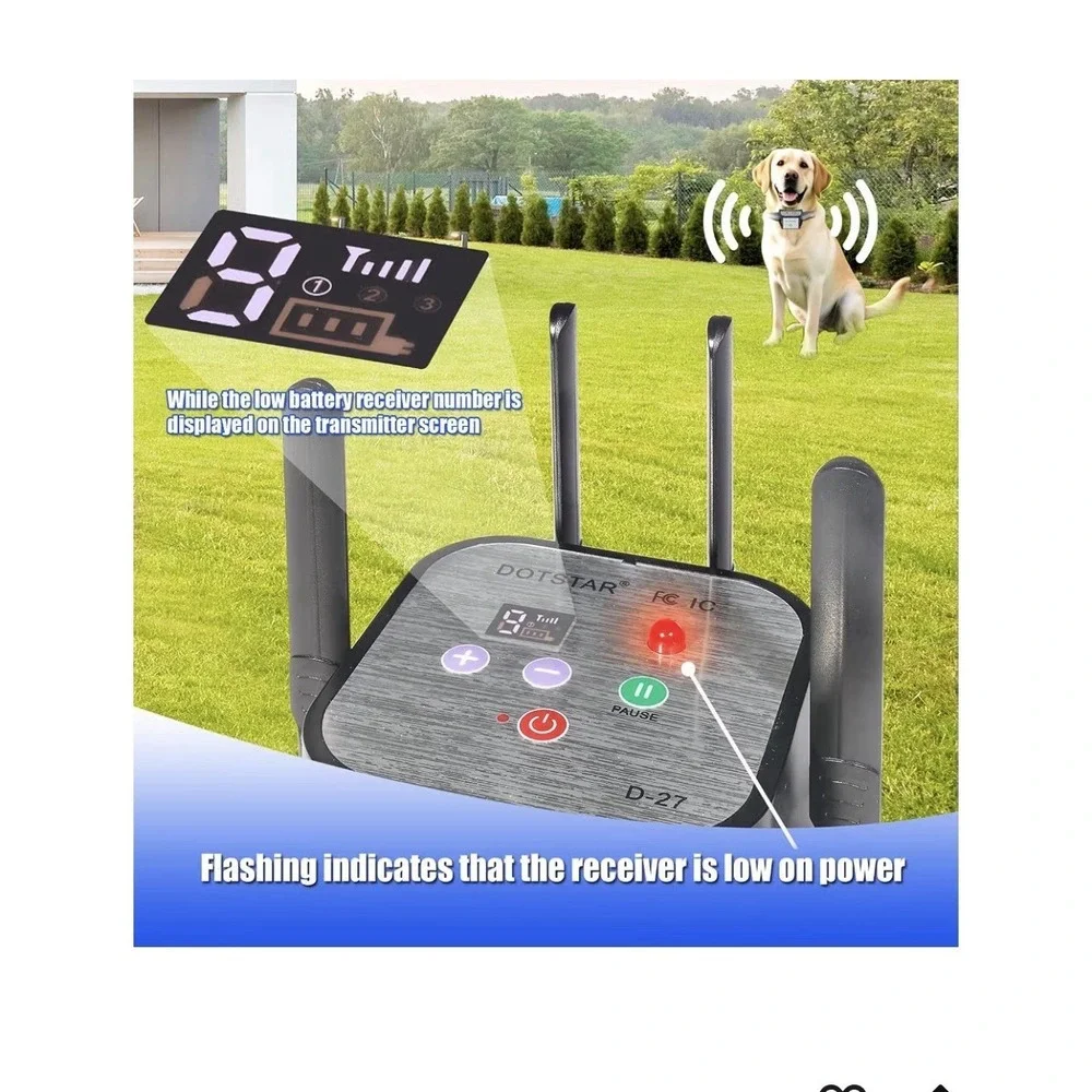 12N31/Dog Wireless Fence Pet Electric Newest Intelligent It's missing the flag.